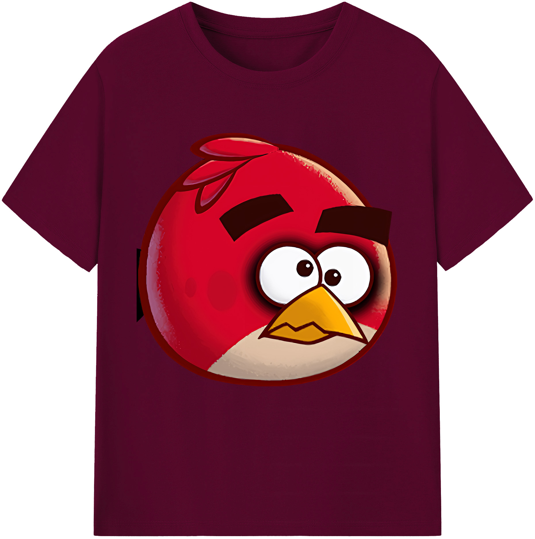 （画像用） Angry Birds アングリーバード レディースカジュアルプリントTシャツ（綿100％）